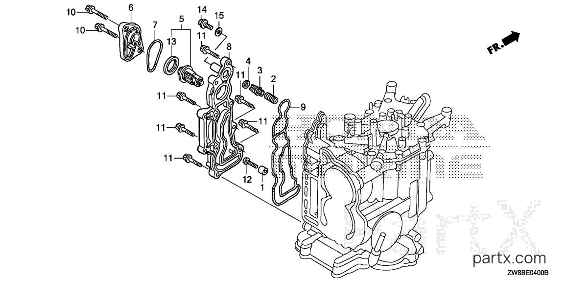 Honda BFP8DK0 LHTA - THERMOSTAT