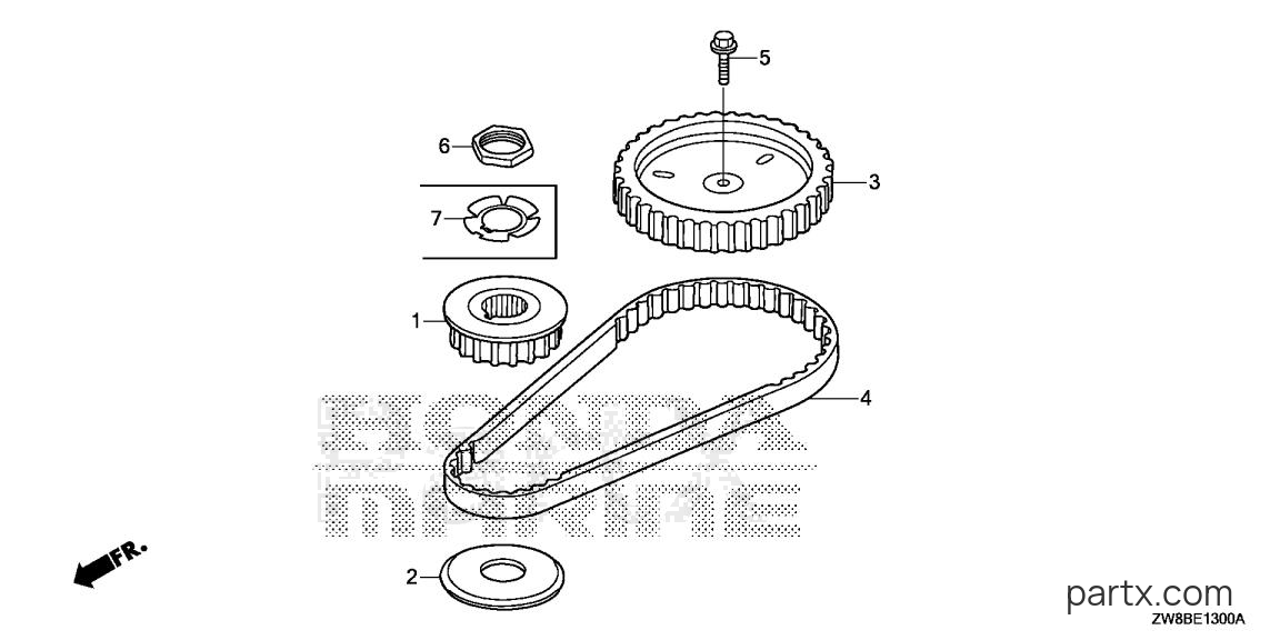 Honda BFP8DK2 LHTA - TIMING BELT