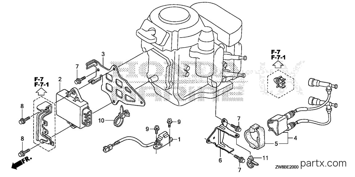 Honda BFP9.9DK2 LHTA - IGNITION COIL - C.D.I. UNIT