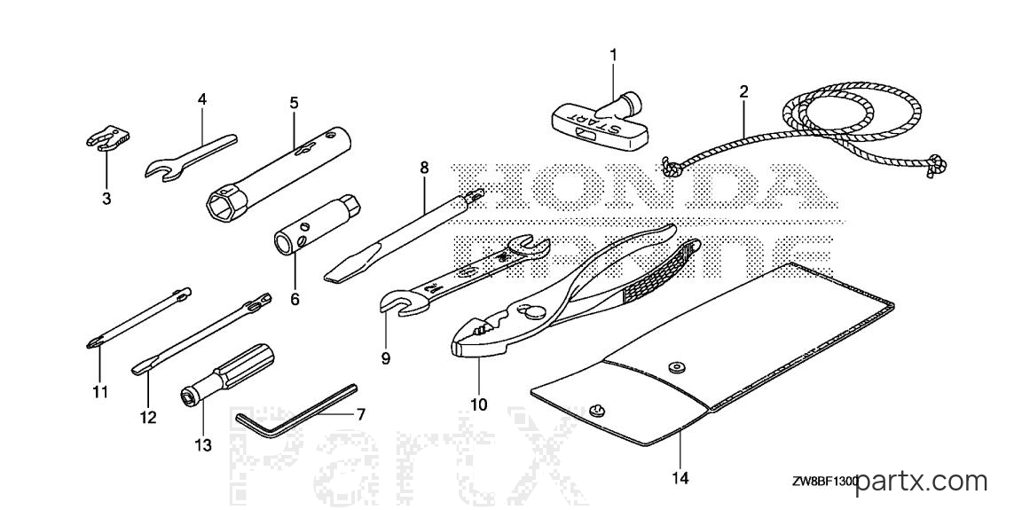 Honda BF9.9DK2 LHSA - TOOLS