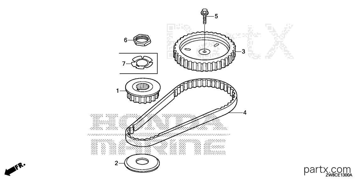 Honda BFP9.9DK3 XHA - TIMING BELT