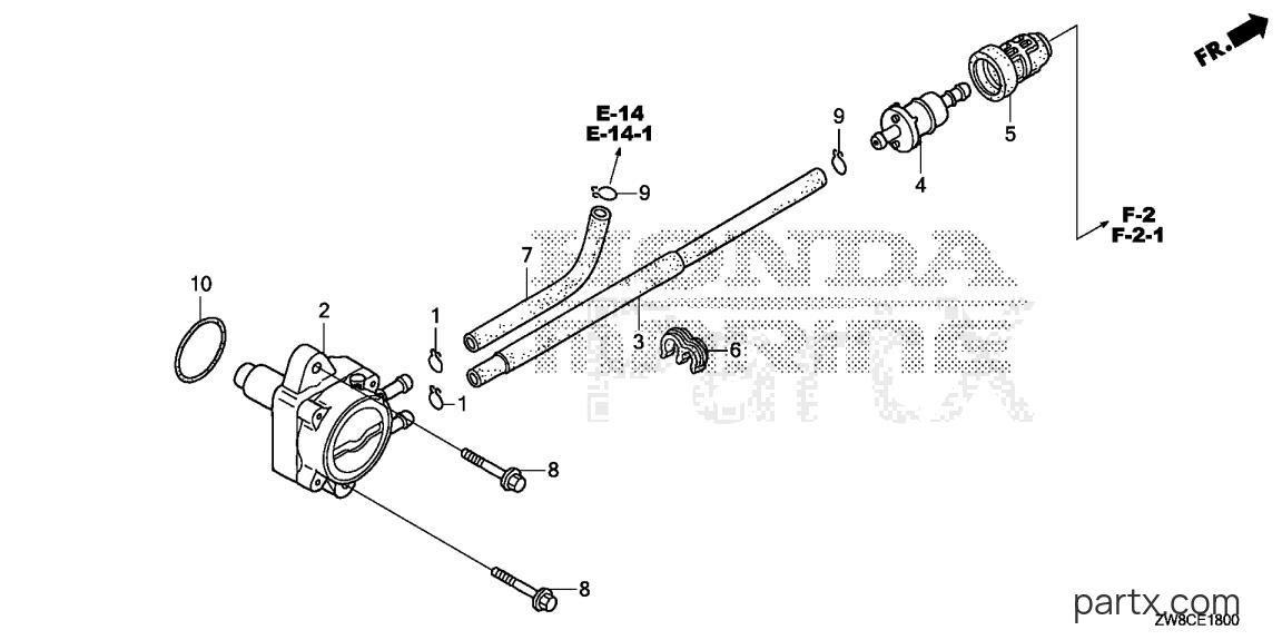 Honda BF8DK3 LHA - FUEL PUMP