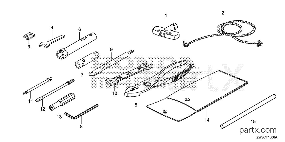 Honda BFP8DK3 XHSA - TOOL
