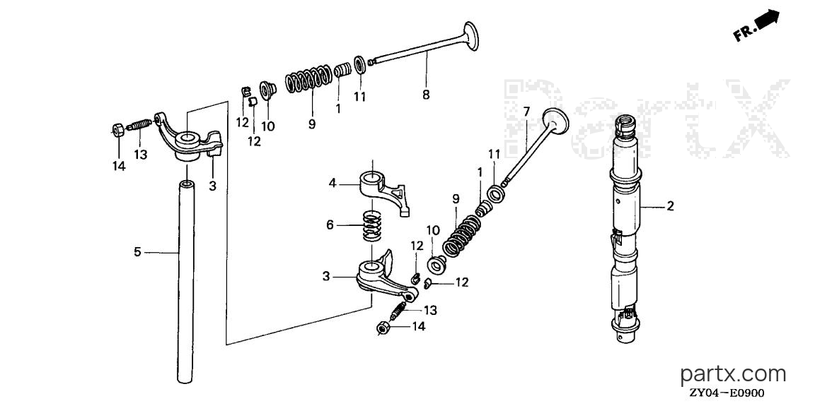 Honda BF15D4 LHA - CAMSHAFT - VALVE