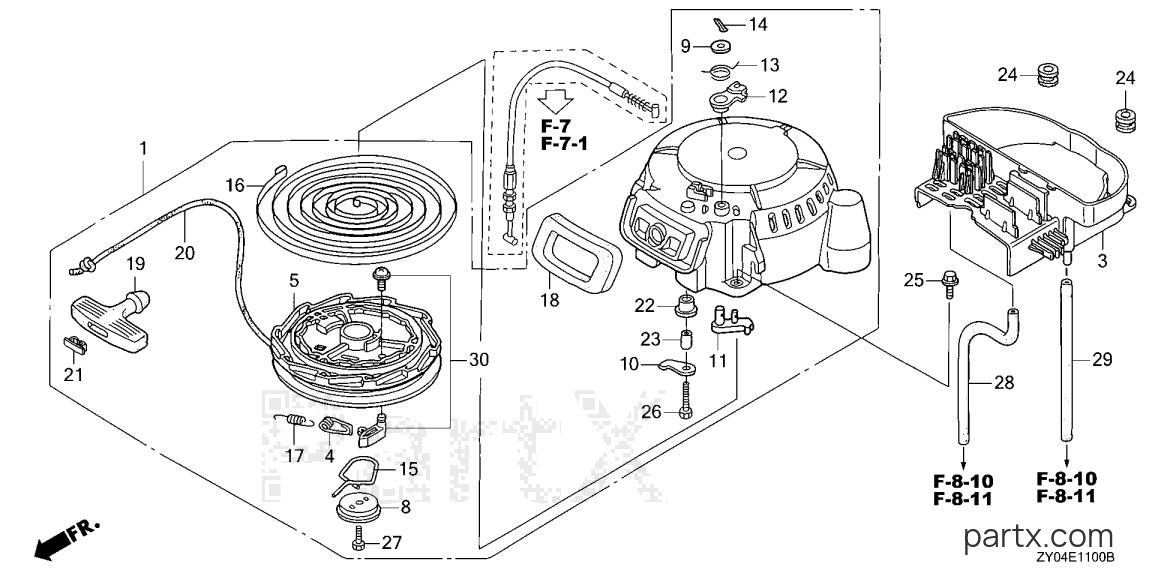 Honda BF20D3 SHGA - RECOIL STARTER