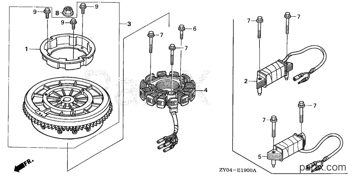 Honda BFP15D3 LRTA - FLYWHEEL