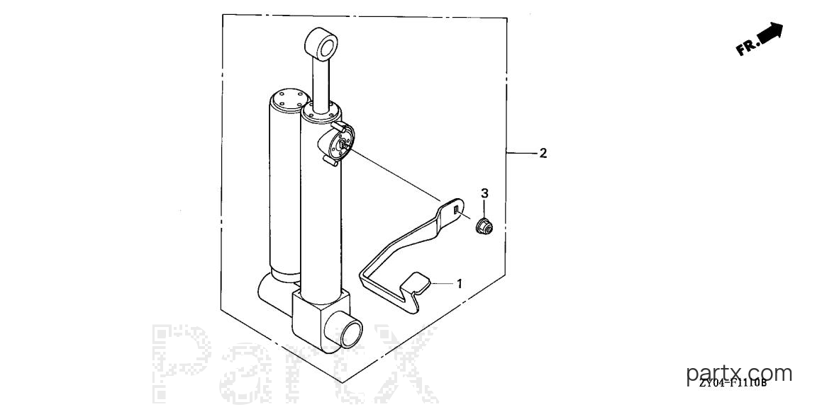 Honda BF20D4 XHGA - SHOCK ABSORBER