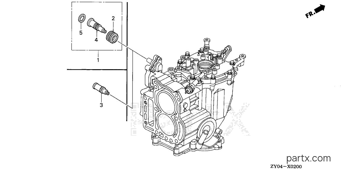 Honda BF15D4 LGA - WATER HOSE JOINT KIT