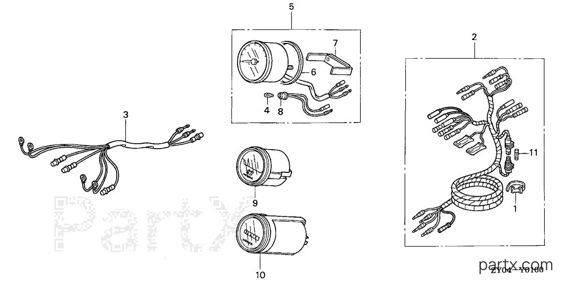 Honda BFP20D3 LRTA - METER - METER HARNESS
