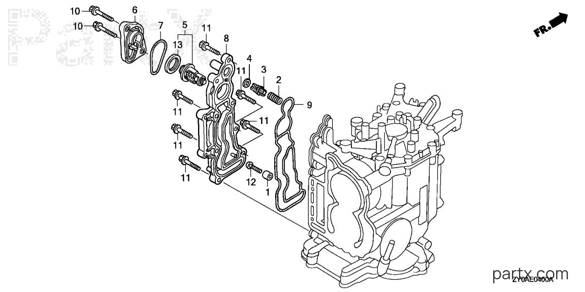 Honda BF15D5 LGA - THERMOSTAT