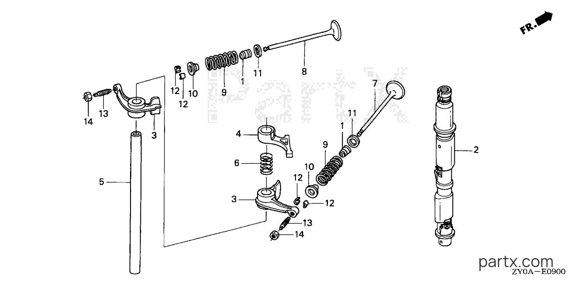 Honda BF15D5 LHTA - CAMSHAFT - VALVE