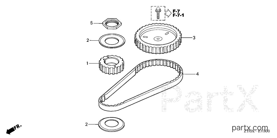 Honda BF15D5 LHSA - TIMING BELT