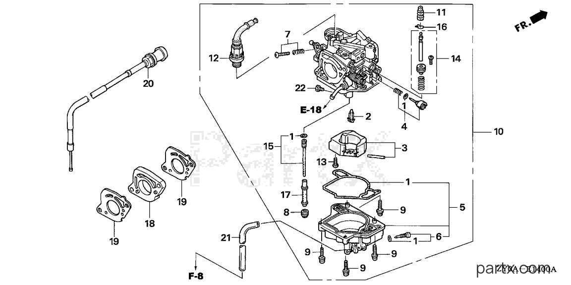 Honda BF20D5 SHA - CARBURETOR (MANUAL)