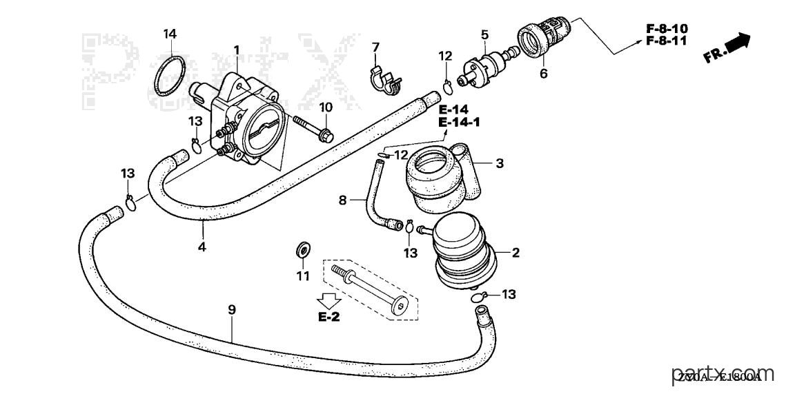 Honda BF15D6 SHGA - FUEL PUMP