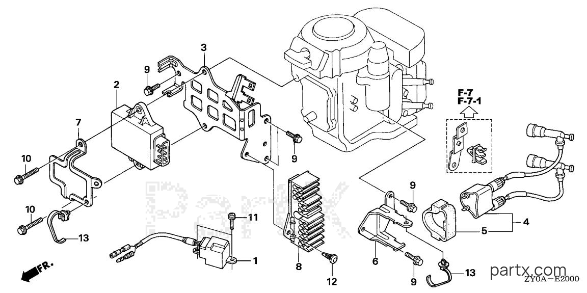 Honda BF15D6 SRTA - IGNITION COIL - C.D.I. UNIT