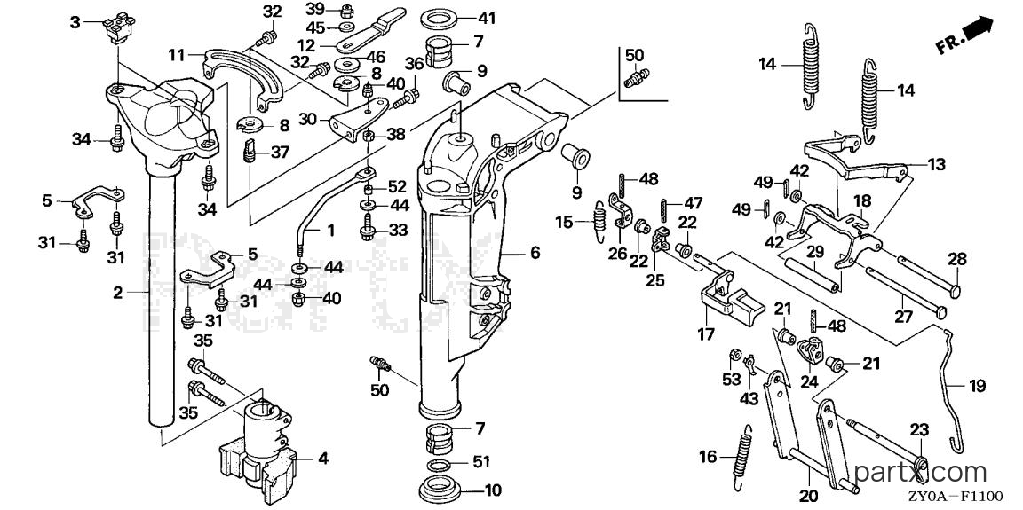 Honda BF15D6 XHA - SWIVEL CASE (1)