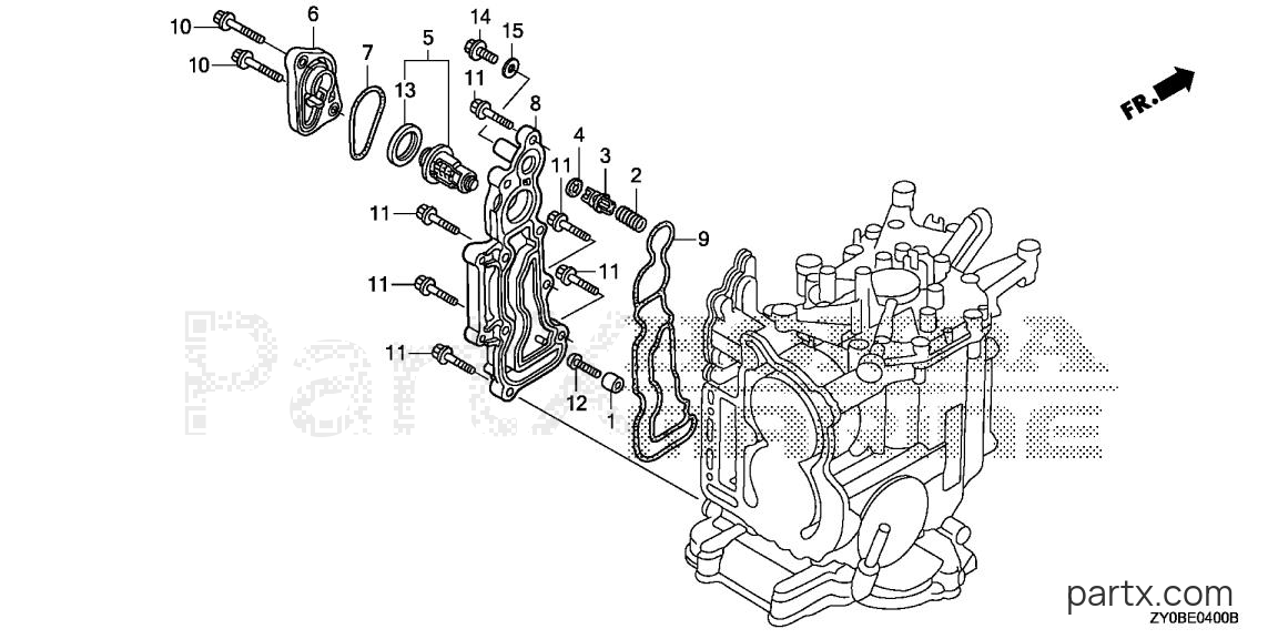 Honda BF15DK2 LHA - THERMOSTAT
