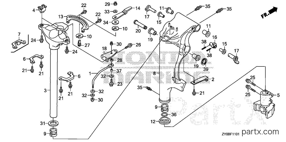 Honda BFP20DK0 LRTA - SWIVEL CASE (2)