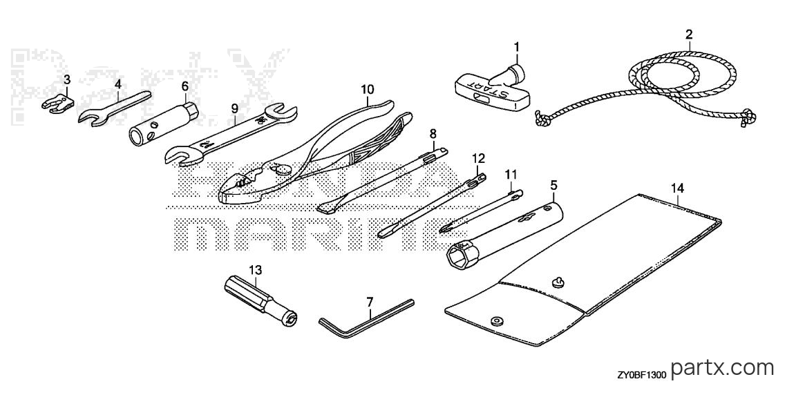 Honda BF20DK0 LHA - TOOLS