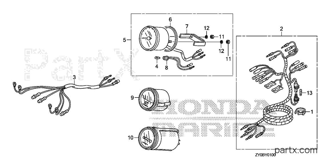 Honda BFP20DK0 LRTA - METER - METER HARNESS