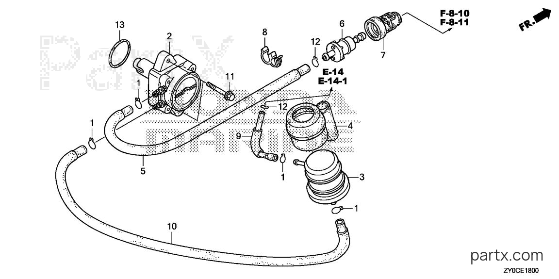 Honda BF15DK3 LHSA - FUEL PUMP