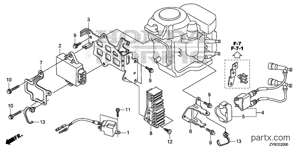 Honda BF15DK3 LHTA - IGNITION COIL - C.D.I. UNIT