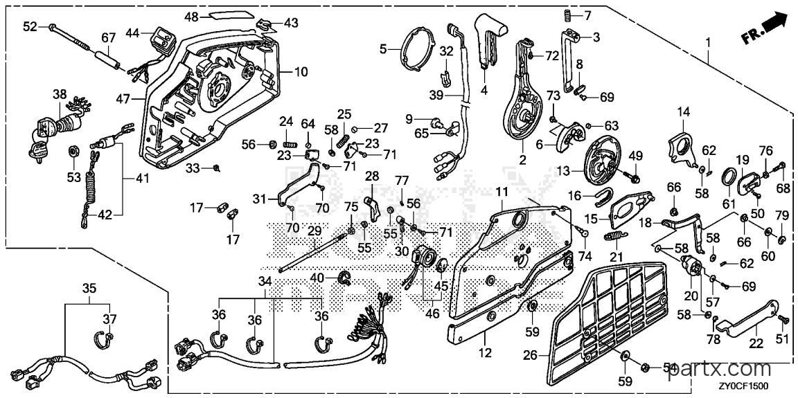Honda BFP15DK3 XRTA - REMOTE CONTROL