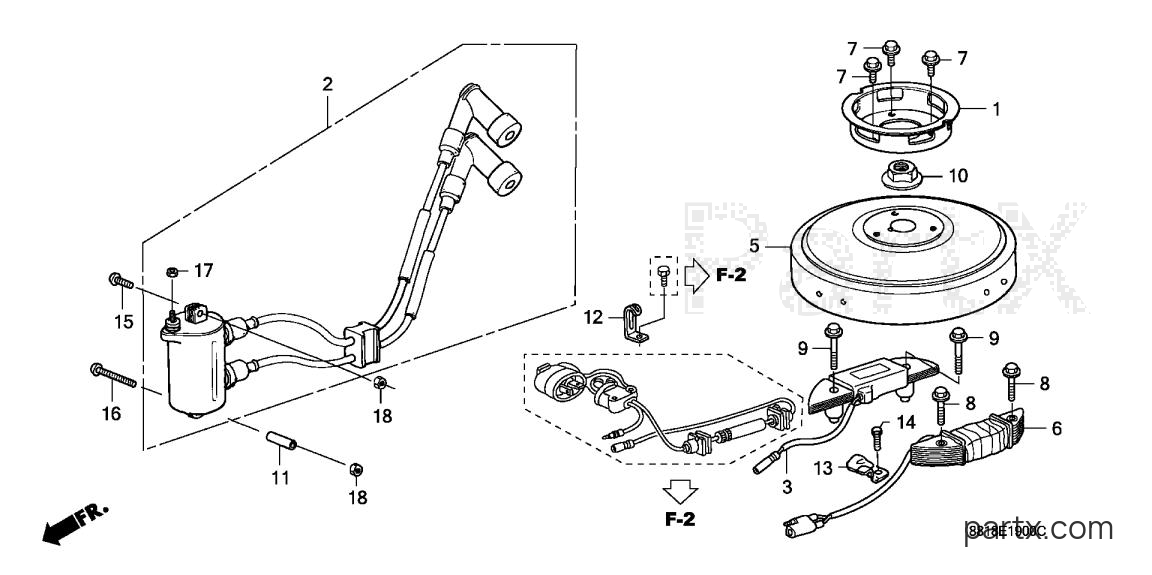 Honda BF8A3 SA - FLYWHEEL