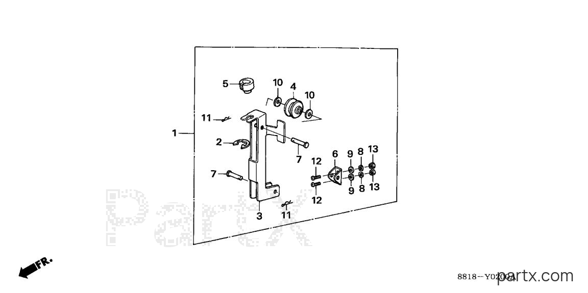 Honda BF8AY SA - VERTICAL STARTER KIT
