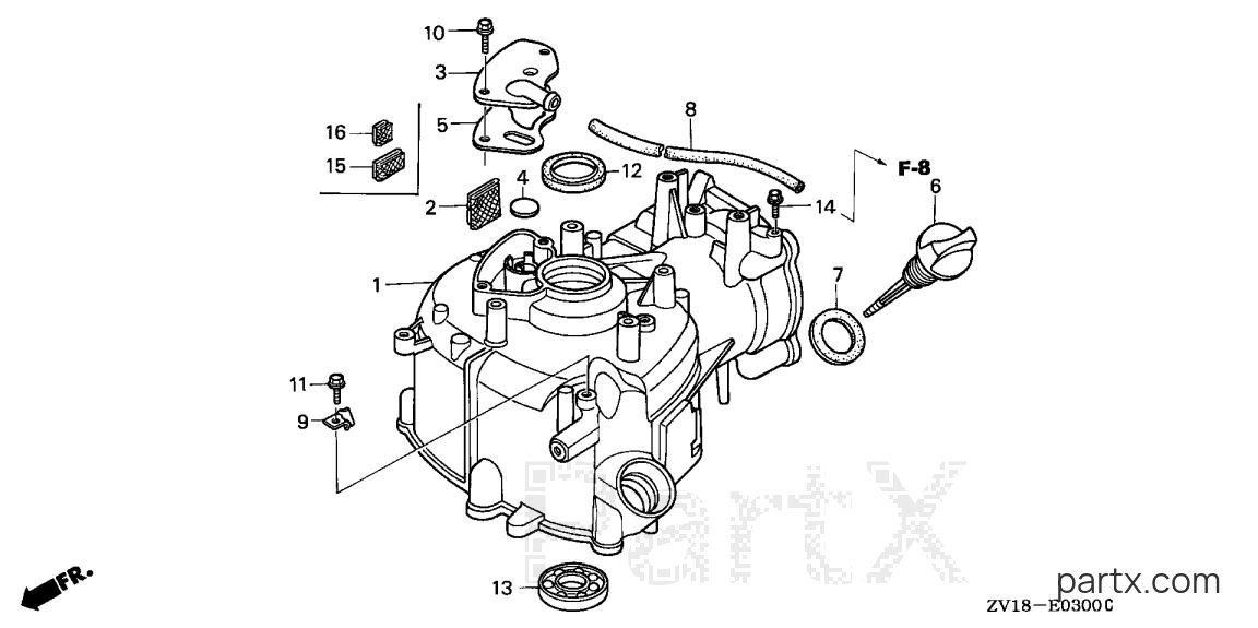 Honda BF5A2 LA - CYLINDER