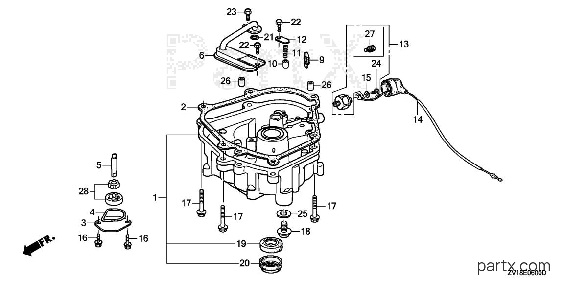 Honda BF5AK2 LA - OIL PAN