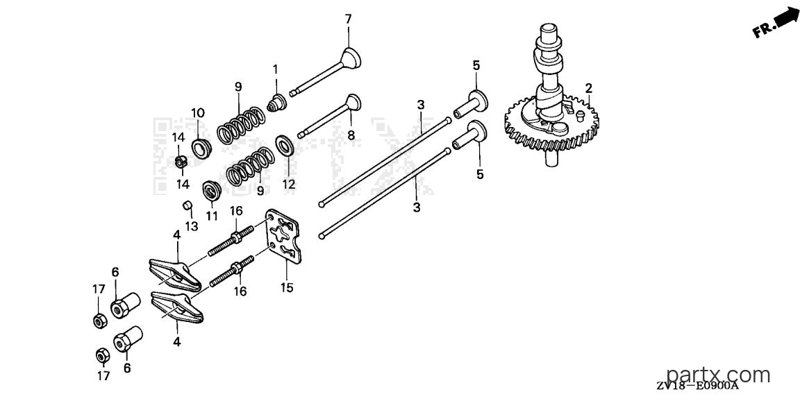 Honda BF5A5 LA - CAMSHAFT