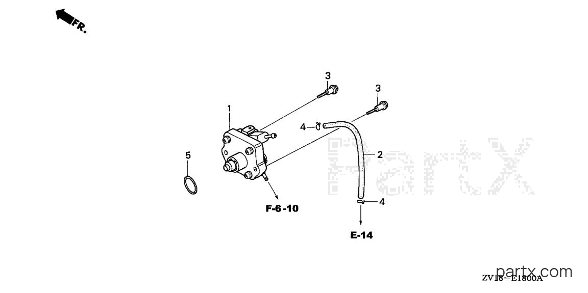 Honda BF5A6 LA - FUEL PUMP