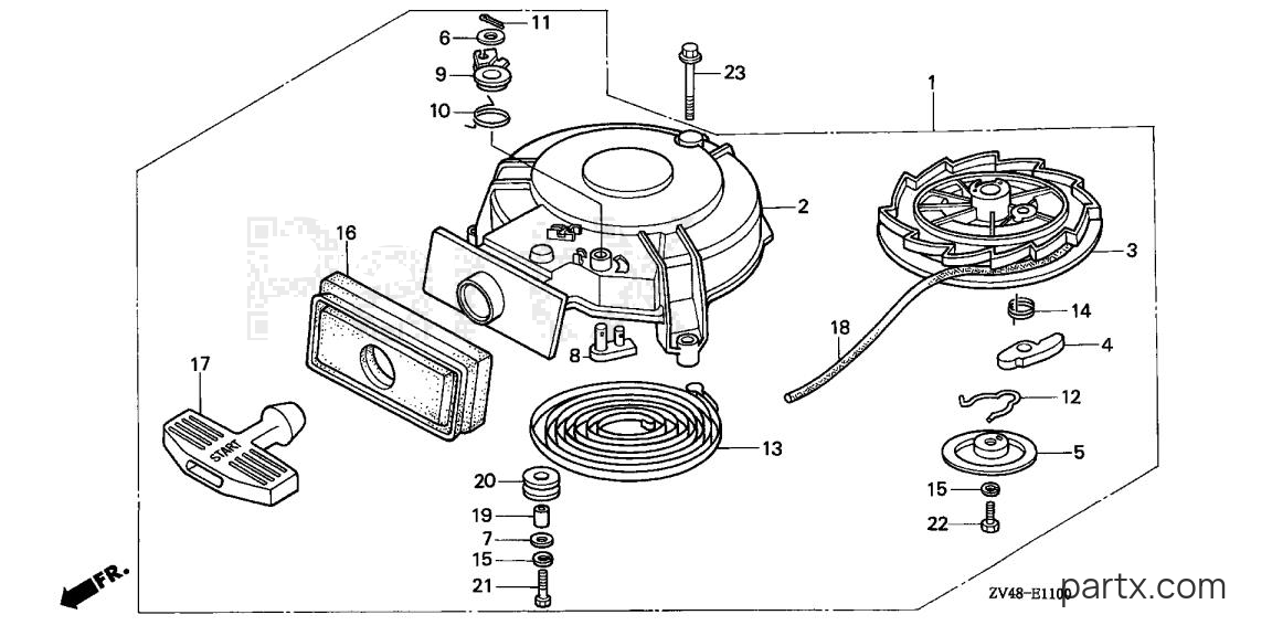 Honda BF15AY XAS - RECOIL STARTER