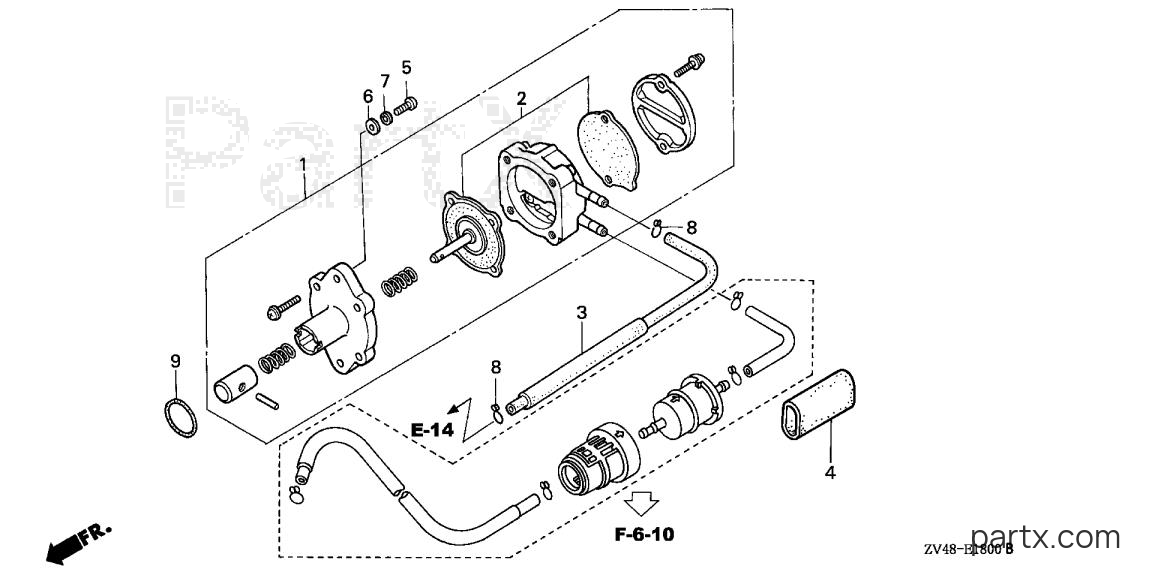Honda BF15AX LA - FUEL PUMP