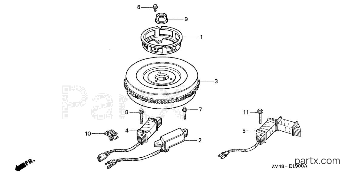 Honda BF9.9AY XAS - FLYWHEEL