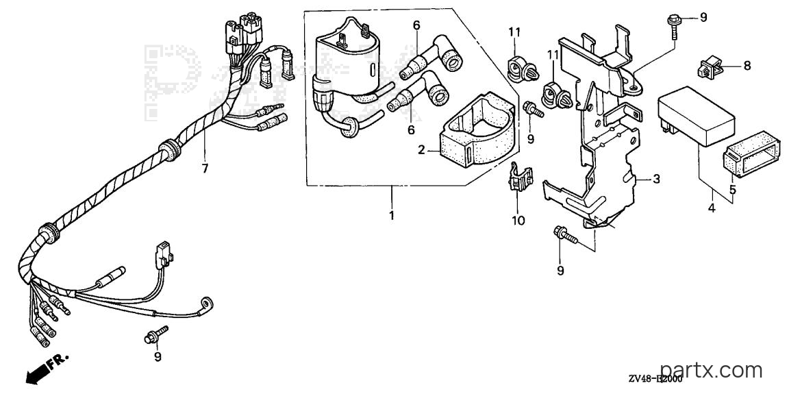 Honda BF9.9AX LAS - IGNITION COIL