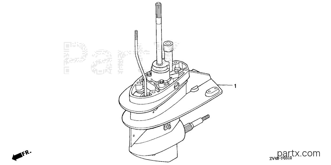Honda BF15A2 SA - GEAR CASE ASSEMBLY