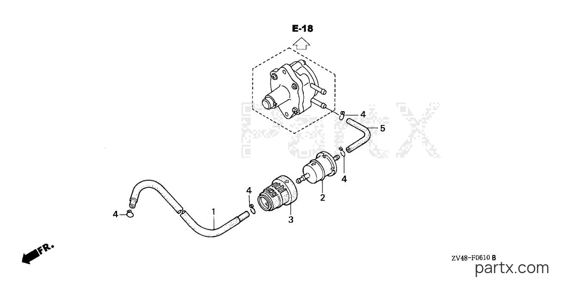 Honda BF9.9AY LAS - FUEL STRAINER