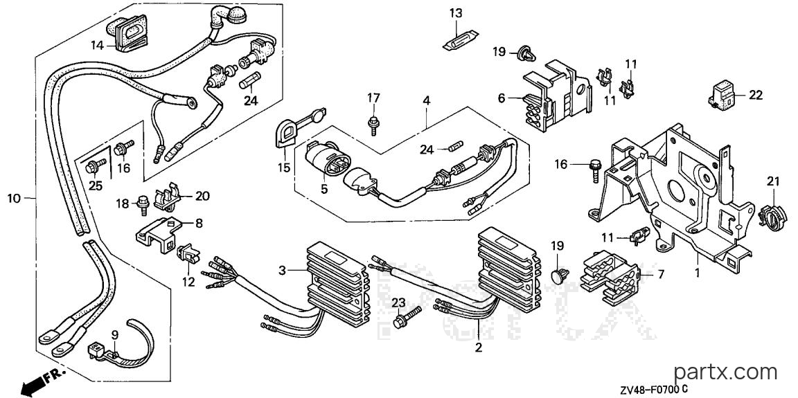 Honda BF15A1 LA - REGULATOR
