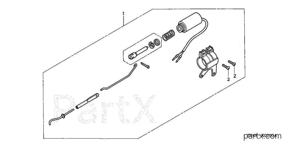 Honda BF15A2 LAS - CHOKE SOLENOID BRACKET KIT