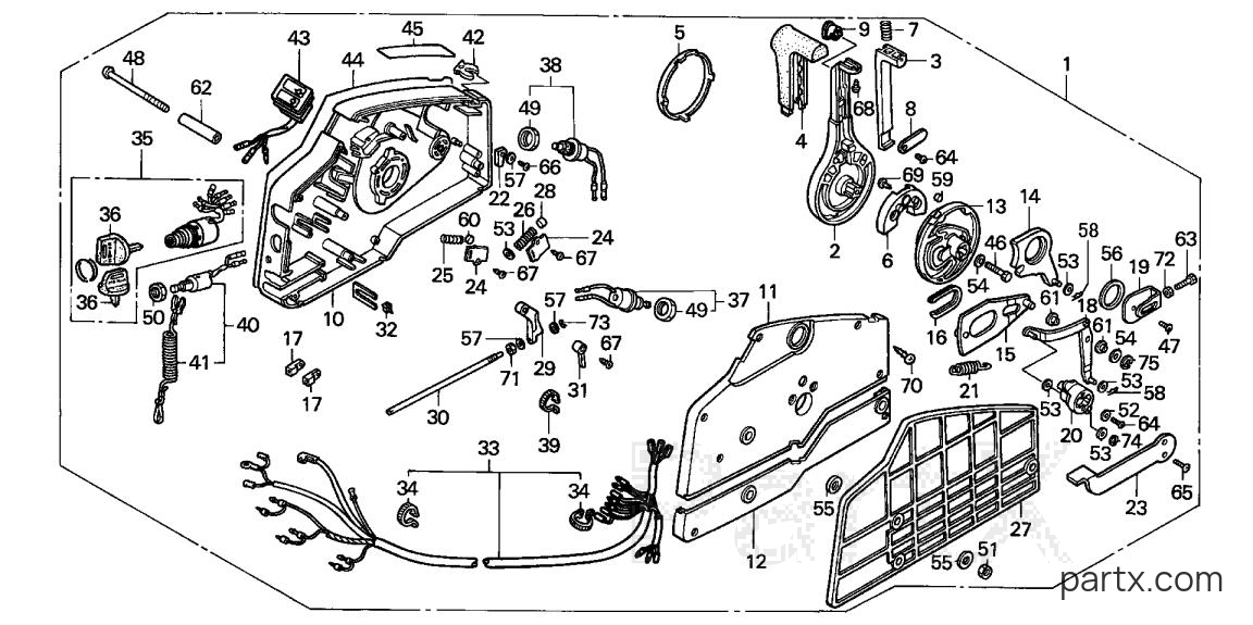 Honda BF9.9AY LA - REMOTE CONTROL BOX