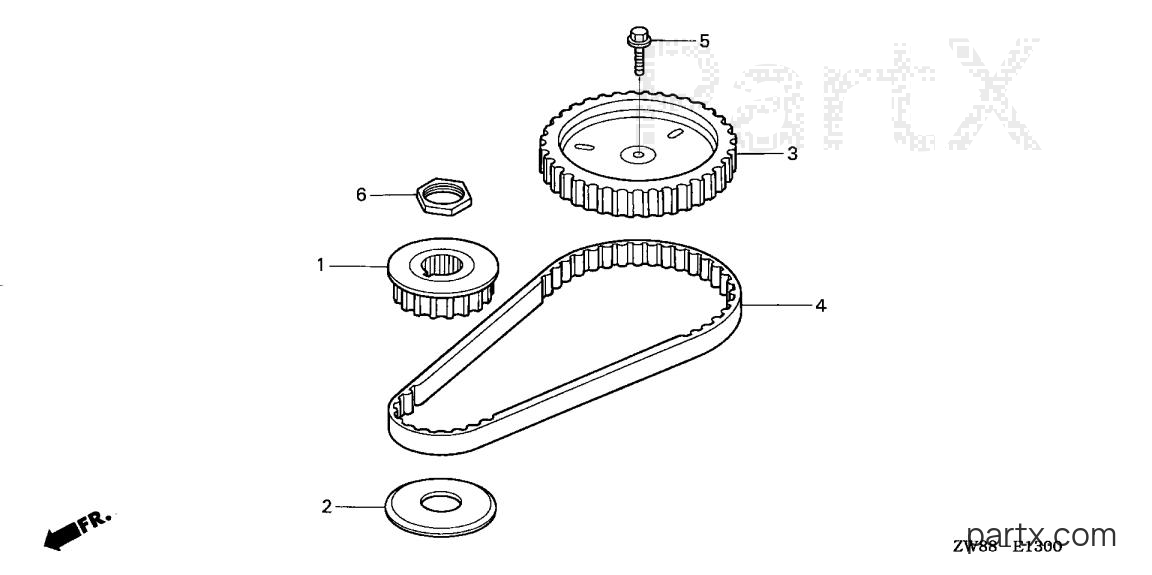 Honda BFP8D3 LRA - TIMING BELT