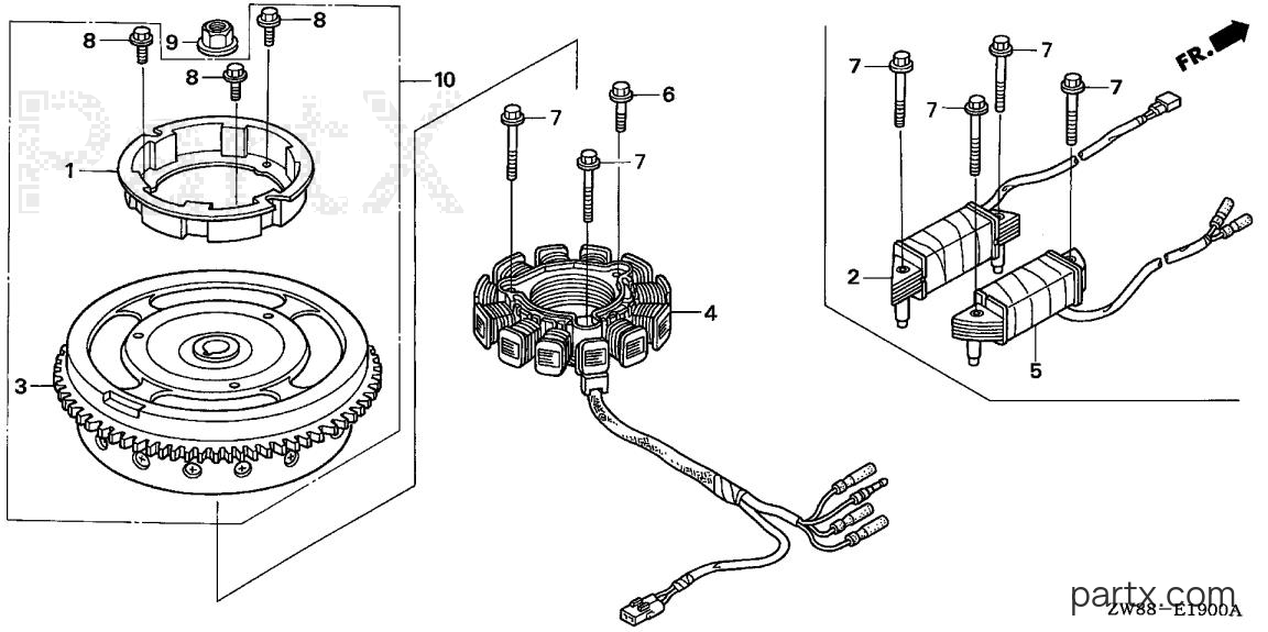 Honda BFP9.9D4 LHTA - FLYWHEEL