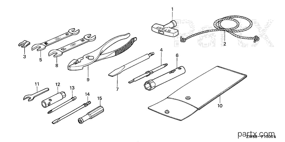 Honda BF8D4 SHSA - TOOLS