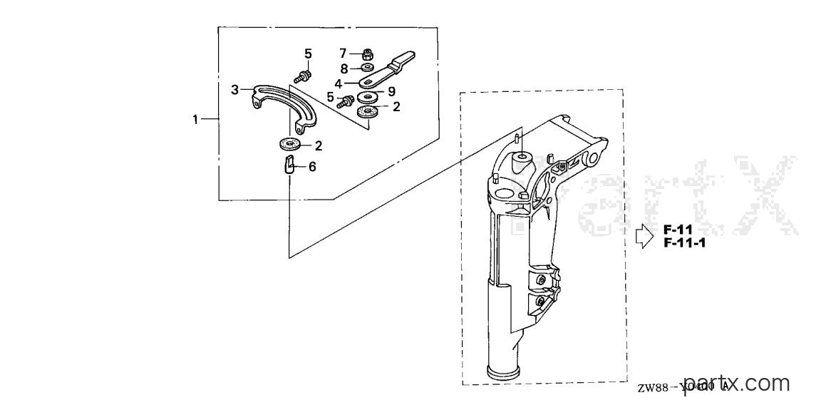Honda BFP8D4 LRTA - STEERING FRICTION KIT