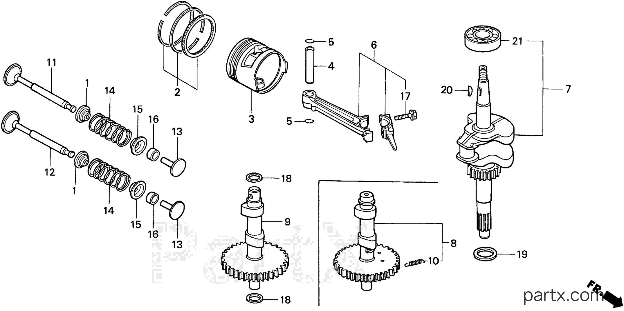 Honda HP250 CA - PISTON