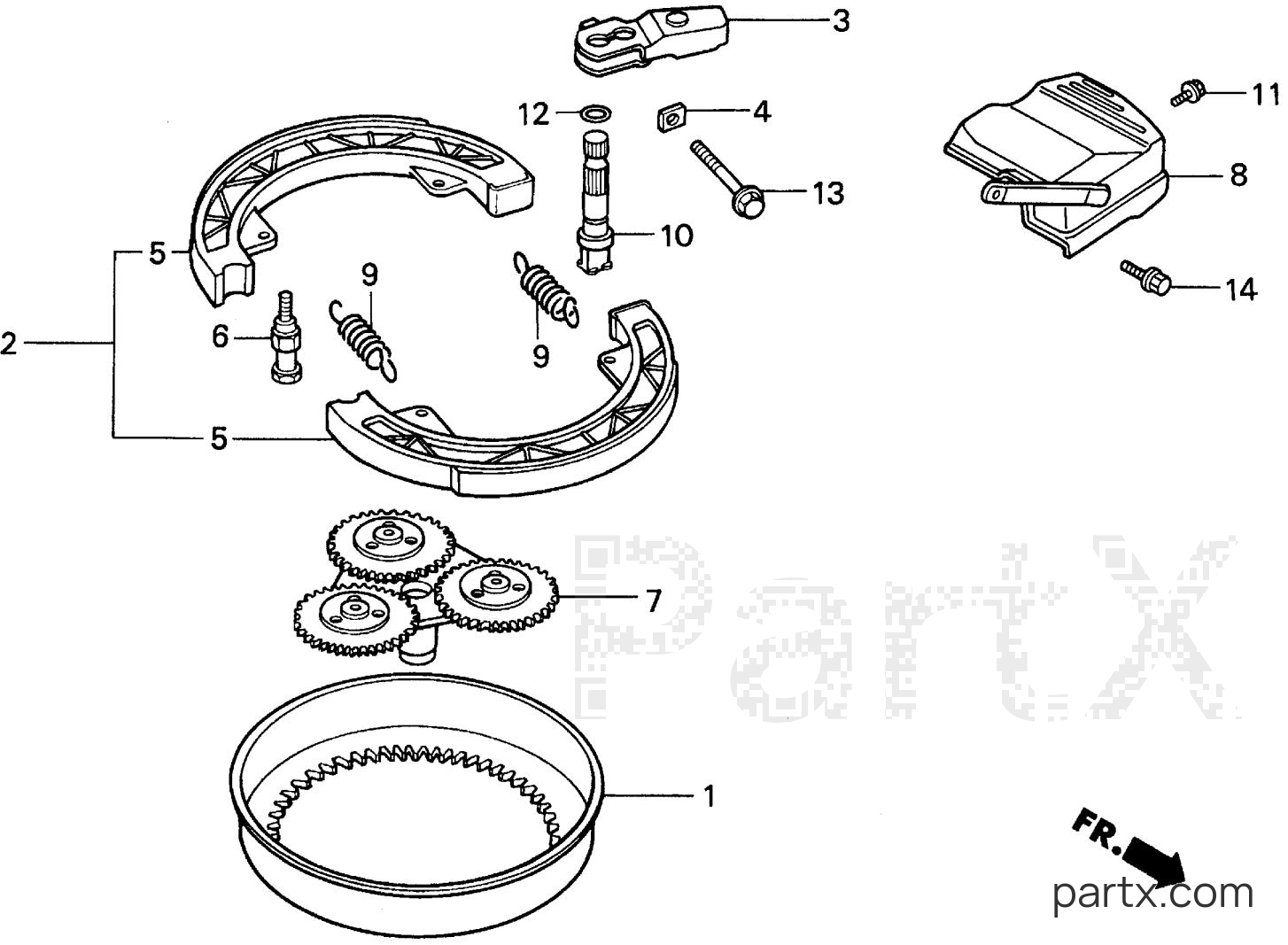Honda HP250 CA - CLUTCH OUTER
