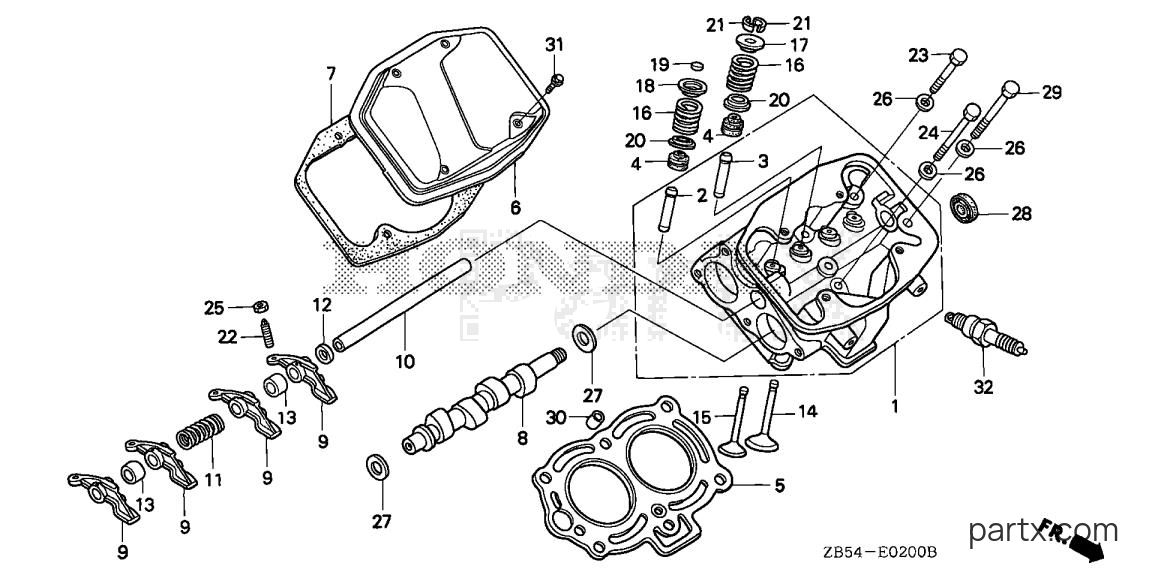Honda EV4010 LA - CYLINDER HEAD