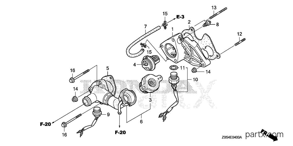 Honda EV4010 AC - THERMOSTAT CASE